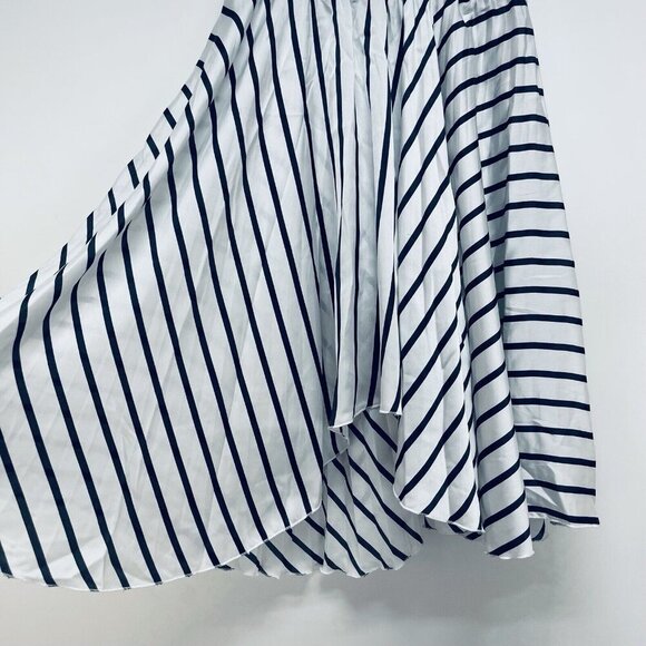 Zara Collection Skirts Size S Women’s Pleated Striped White/Black Pull On - Picture 4 of 9